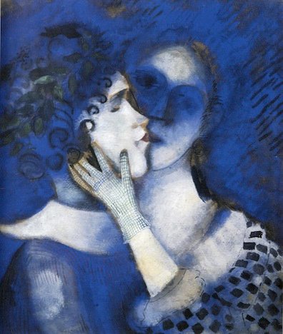 Chagall, Blue Lovers